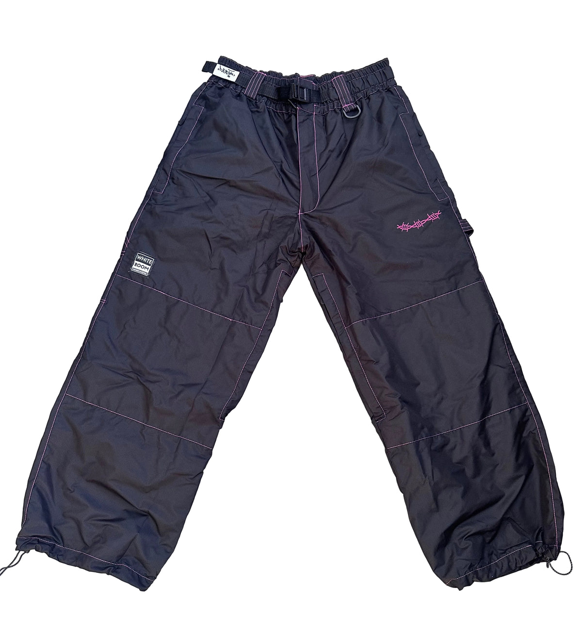 Whiteroom x Amigoz Barbed Heart Carpenter Snow Pants Black Pink