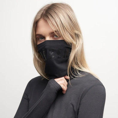 Le Bent Logo Neck Gaiter 200 Black