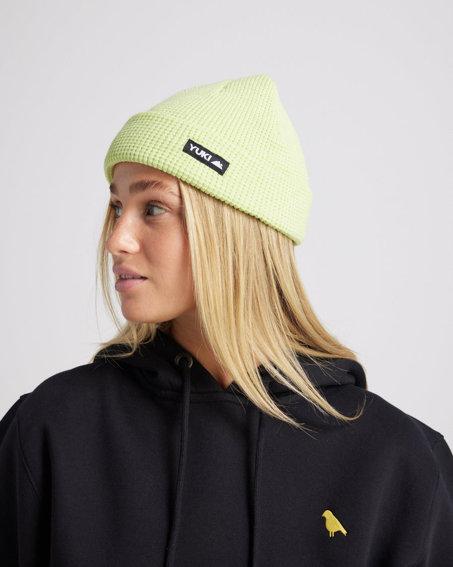 Yuki Threads Waffle Beanie Washed Jade