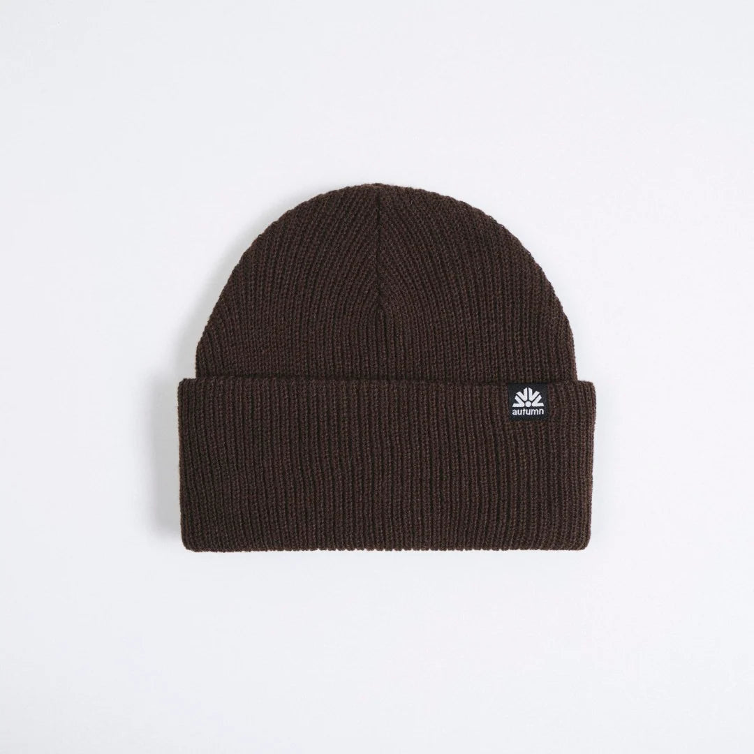 Autumn Simple Solid Beanie Brown