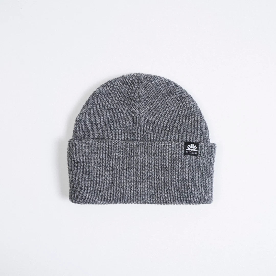 Autumn Simple Solid Beanie Cement