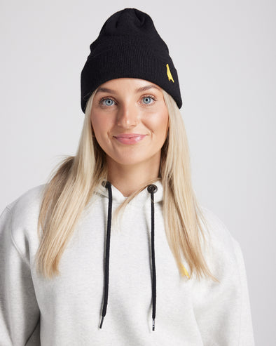 Yuki Threads Bird Beanie Black