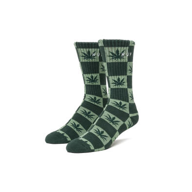 HUF Checkered Plantlife Socks Pine