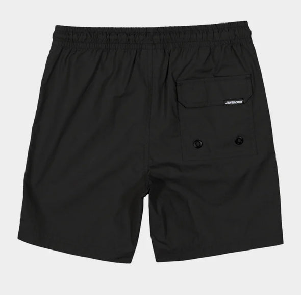 Santa Cruz Boys MFG Cruzier Solid Beach Short Black