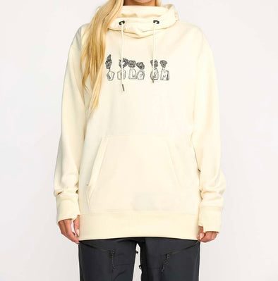 Volcom Womens Riding Hydro Hoodie Bone