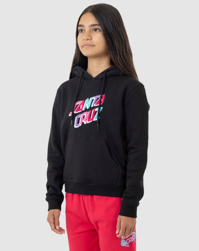 Santa Cruz Spirit Stack Strip Front Hoodie Black