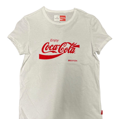 Brixton Coca-Cola Enjoy Fitted Crew Tee White