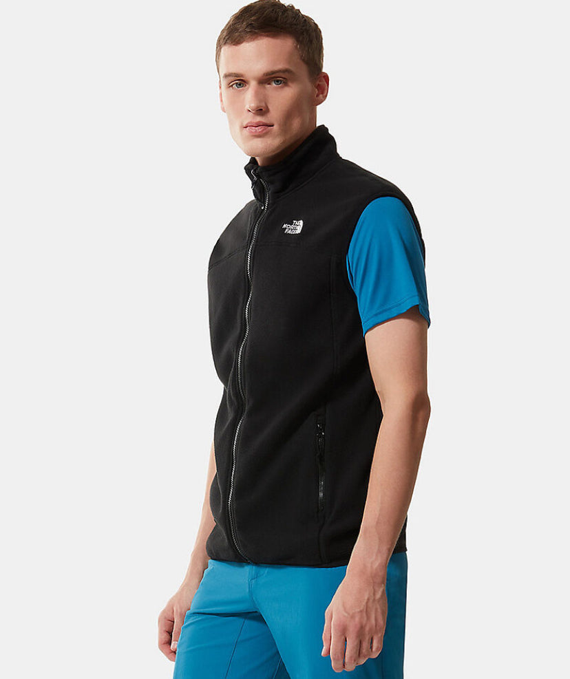North Face Mens 100 Glacier Fleece Vest Black