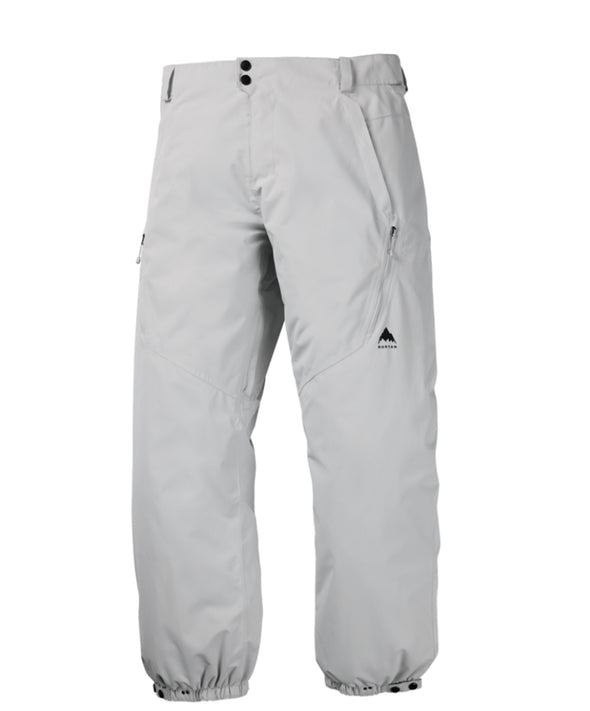 Burton Mens Reserve 2L Relaxed Pants Gray Cloud 2026