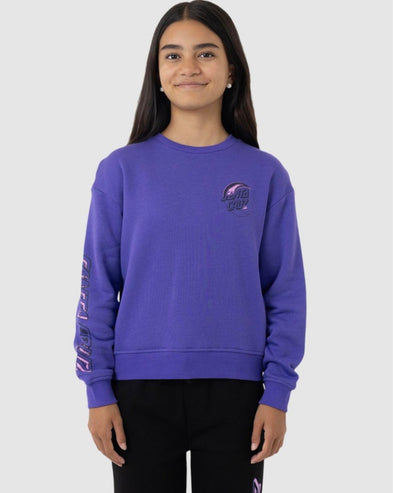 Santa Cruz Seeing Moon Dot Chest Sweater Iris