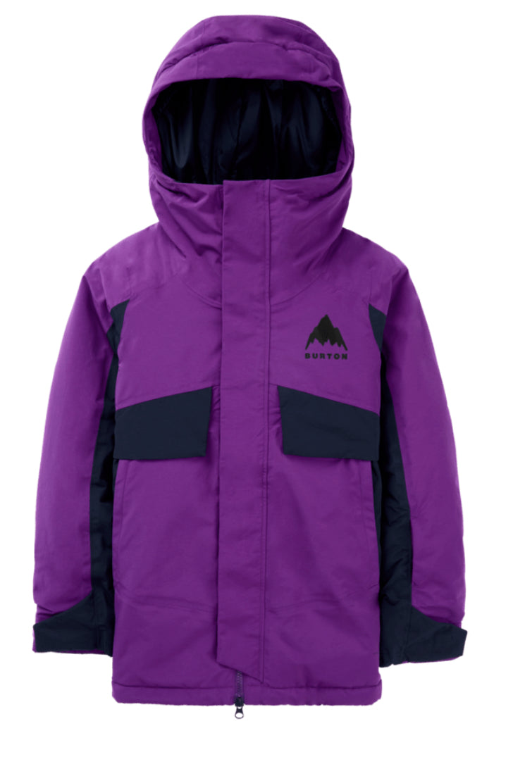Burton Kids’ Ascutney 2L Jacket Imperial Purple/True Black 2025