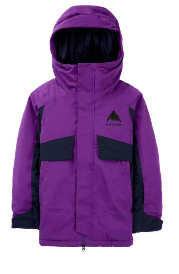 Burton Kids’ Ascutney 2L Jacket Imperial Purple/True Black 2025