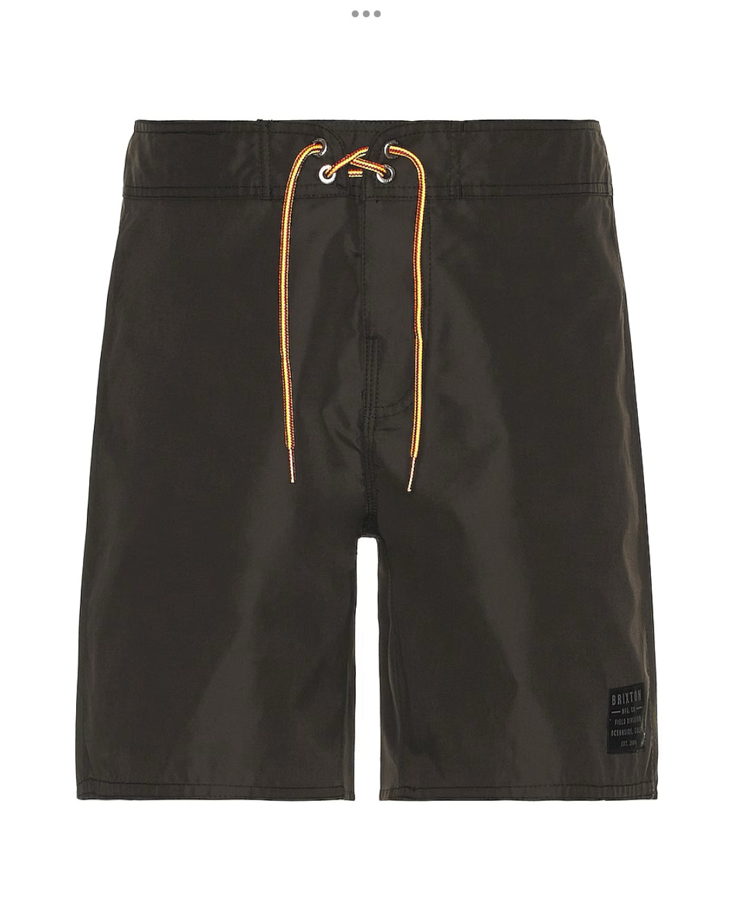 Brixton Vintage Nylon Trunk Shorts Washed Black Whiteroom Snow