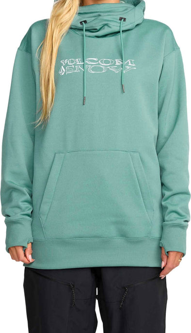Volcom Womens Riding Hydro Hoodie Arctic Blue