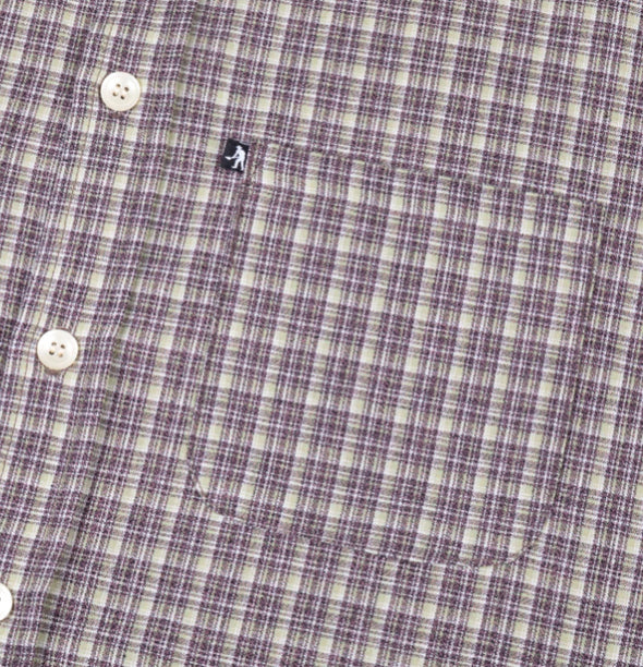 PASS~PORT Workers Check Short Sleeve Shirt Choc Mint