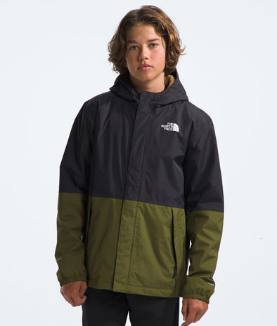 The North Face Boys Warm Antora Rain Jacket Forest Olive