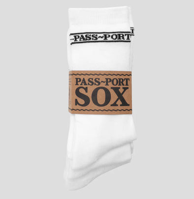 PASS~PORT Hi Sox 3 Pack White