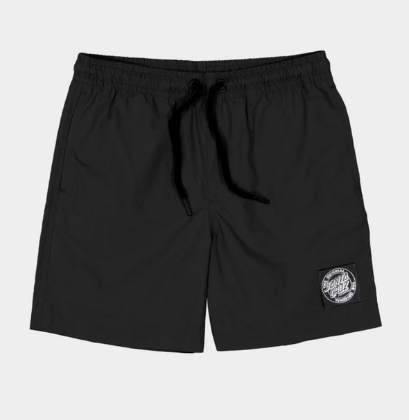 Santa Cruz Boys MFG Cruzier Solid Beach Short Black