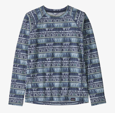 Patagonia Kid’s Capilene Midweight Crew Dolomite Blue