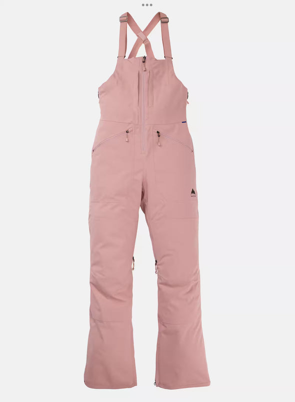 Burton Womens Reserve 2L Bib Pant Powder Blush 2024