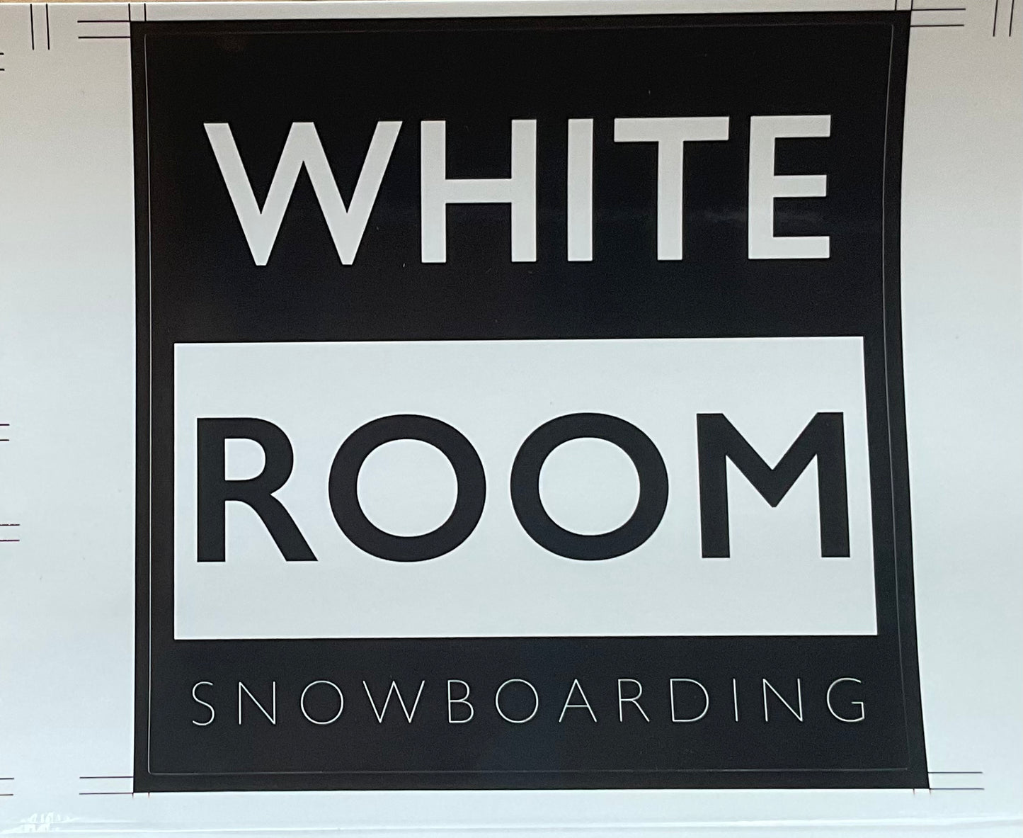Whiteroom Block Logo Sticker
