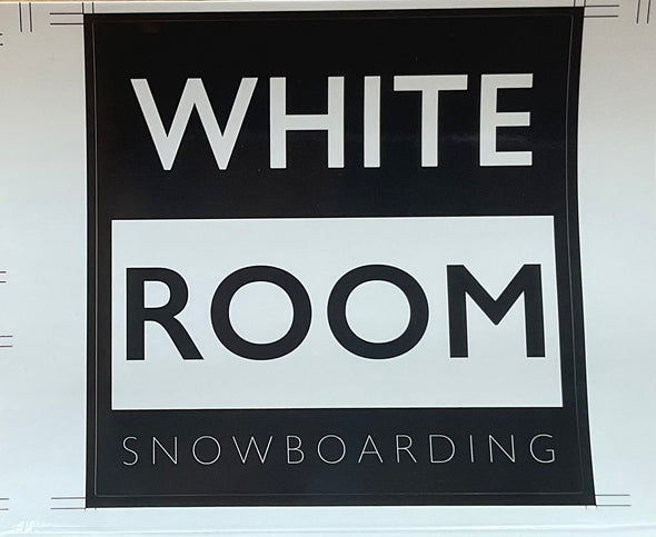 Whiteroom Block Logo Sticker