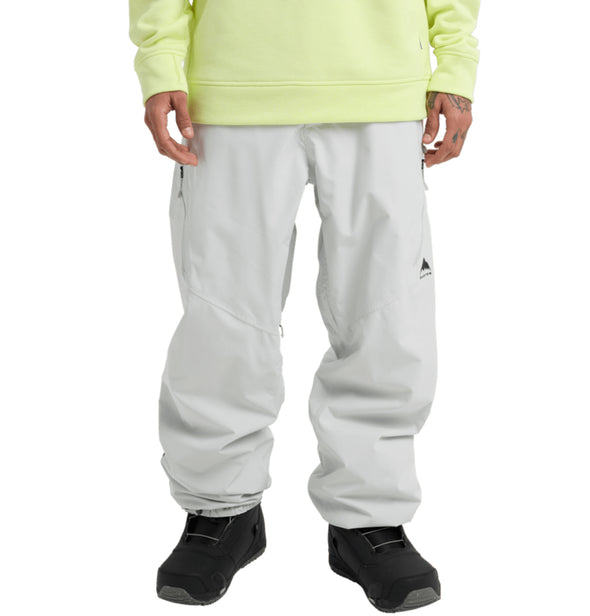 Burton Mens Reserve 2L Relaxed Pants Gray Cloud 2026