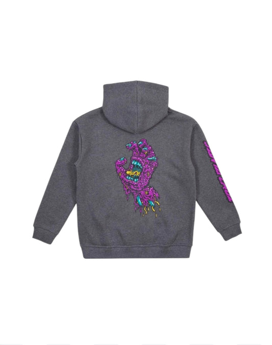 Santa Cruz Youth Decaying Hand Hoodie Grey Marle