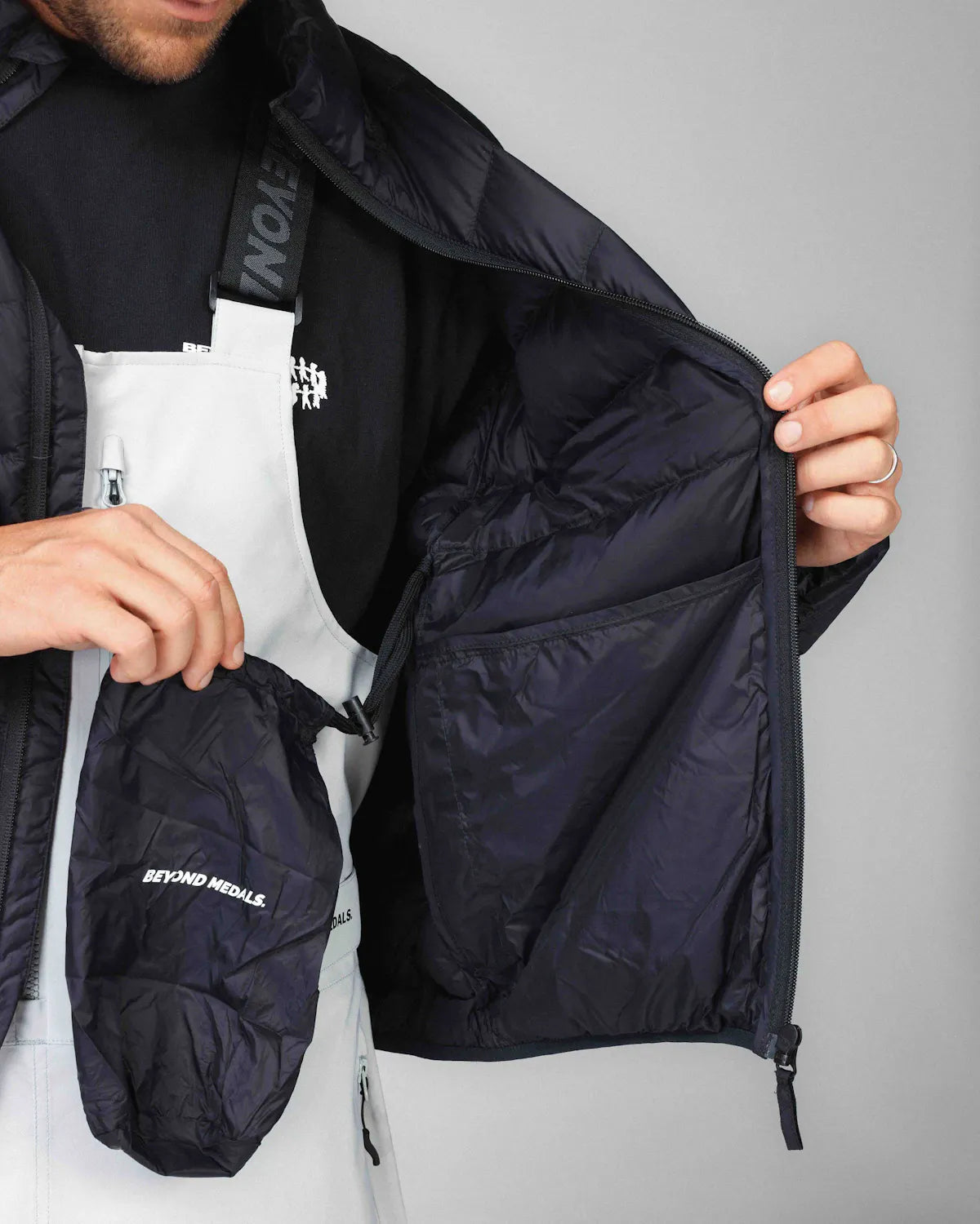 Beyond Medals Packable Down Jacket Black