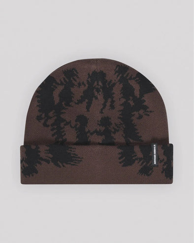 Beyond Medals Culture Print Beanie Brown