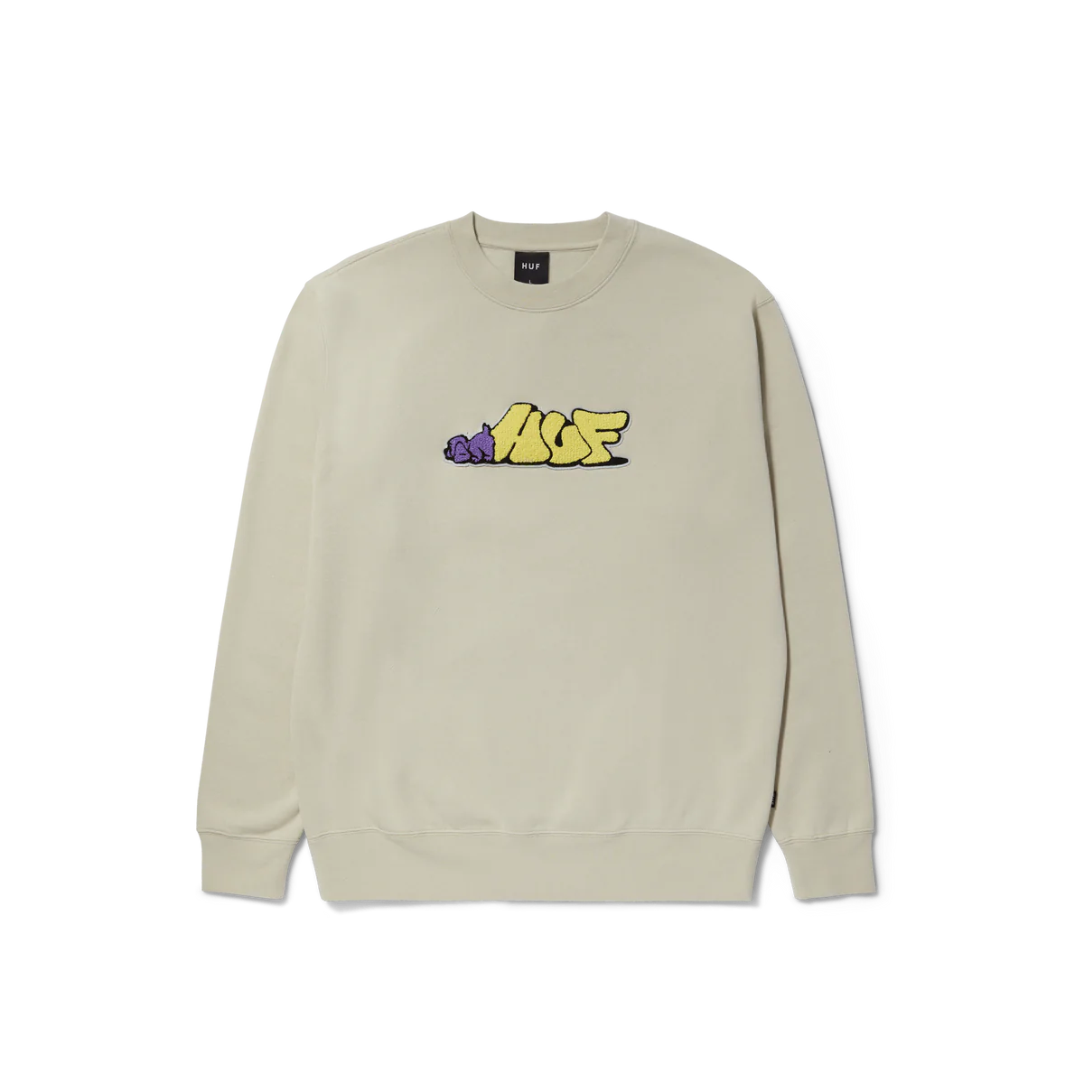 HUF Dog Sense Crewneck Stone