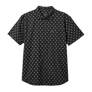 Brixton Charter Print S/S Woven Shirt Black/Off White Geo