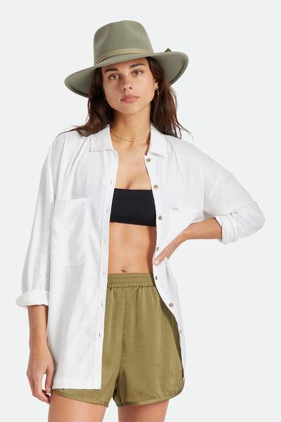 Brixton Bowery Overshirt White