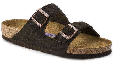 Birkenstock Arizona Mocha Suede Leather Soft Footbed Sandals