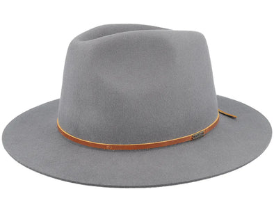 Brixton Wesley Fedora Pebble