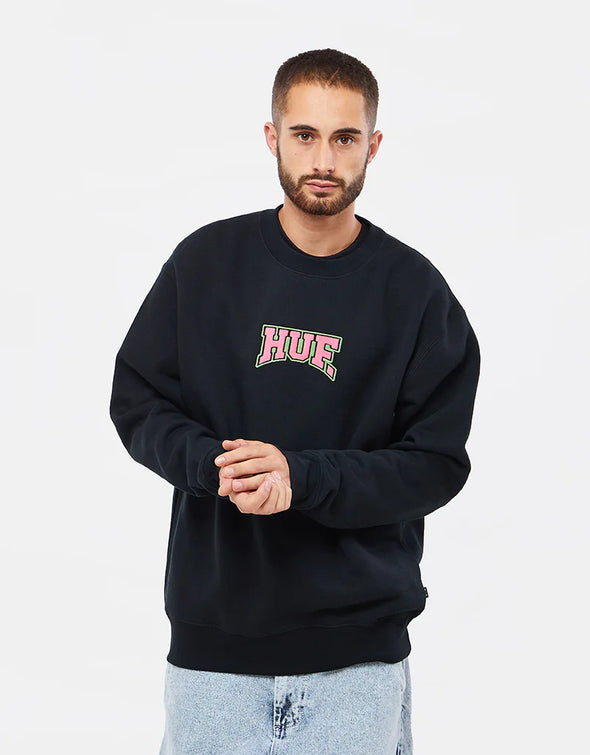 HUF Home Team Crewneck Black