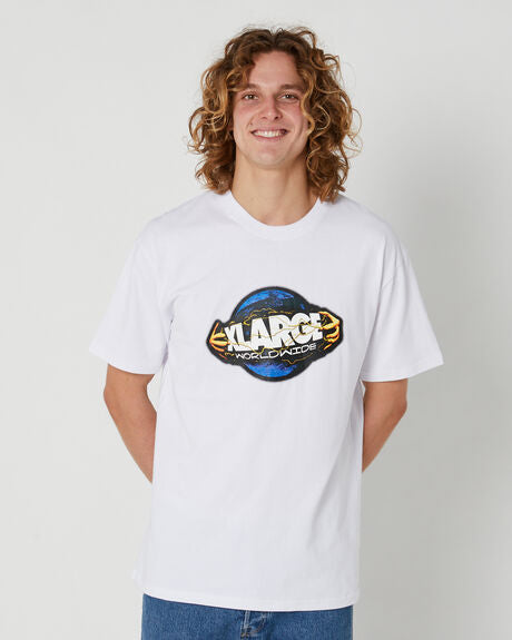 XLARGE Digital Earth SS Tee White