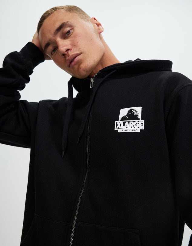 XLARGE 91 Zip Thru Hood Black