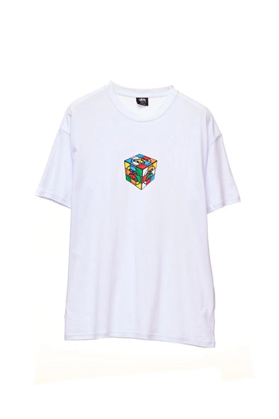 Stussy Cube SS Tee White