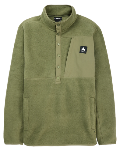 Burton Mens Cinder Fleece Pullover Forest Moss