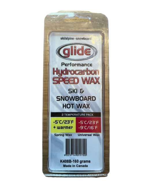 Glide Speed Wax 2 Temperature Pack 160g Red/Yellow -5 & -5 -9