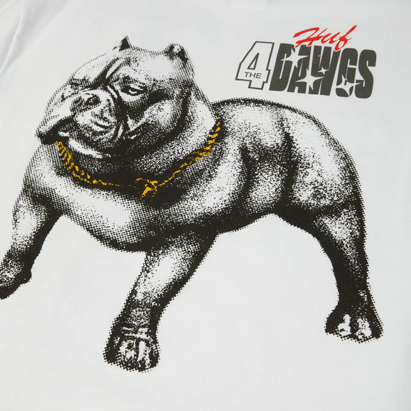 HUF 4 The Dawgs Tee White