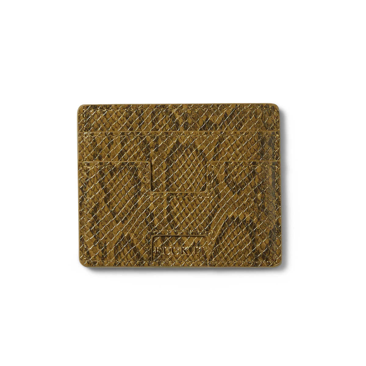 HUF F*ck It Snakeskin Cardholder Green