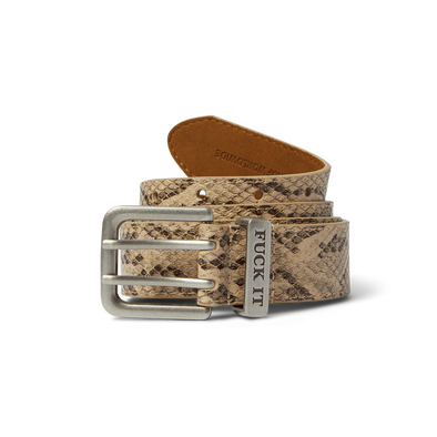 HUF F*ck It Snakeskin Belt Brown