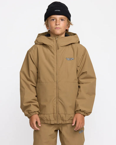 Volcom Youth Chaos Fullzip Jacket Bronze