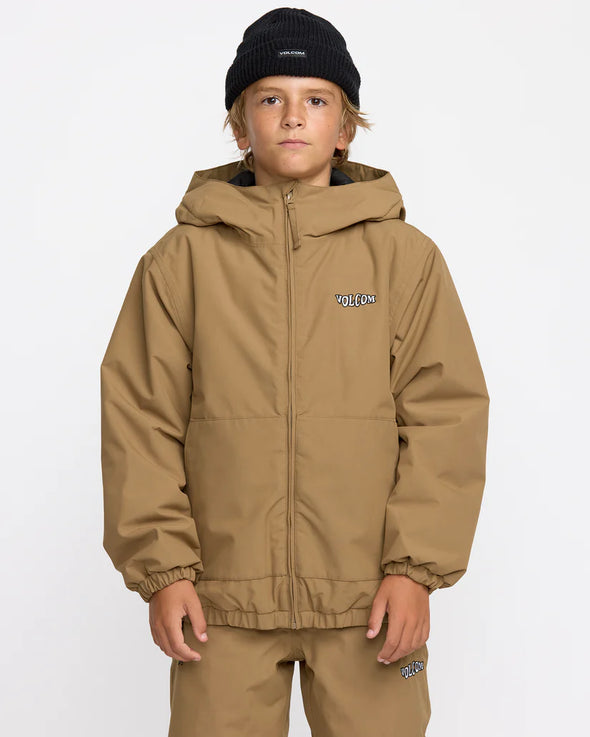 Volcom Youth Chaos Fullzip Jacket Bronze