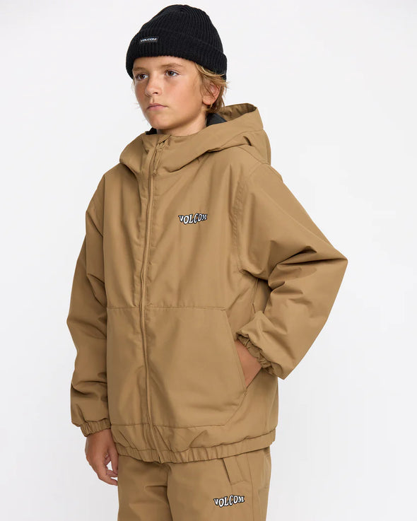 Volcom Youth Chaos Fullzip Jacket Bronze