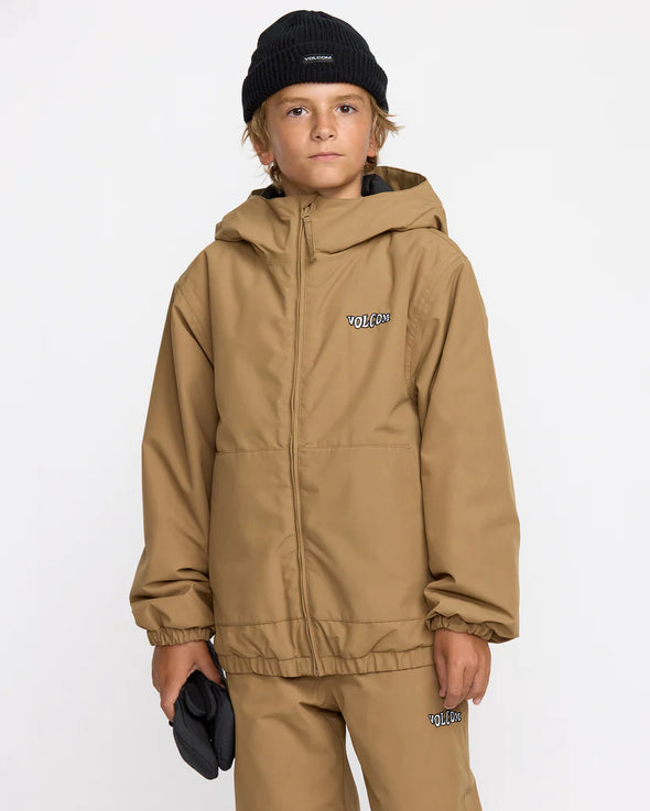 Volcom Youth Chaos Fullzip Jacket Bronze