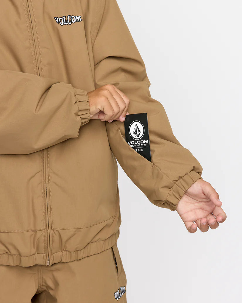 Volcom Youth Chaos Fullzip Jacket Bronze