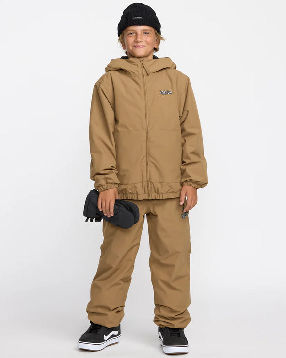 Volcom Youth Chaos Fullzip Jacket Bronze